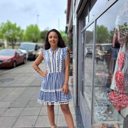 Vestido Corto Marinero