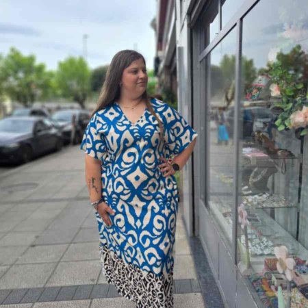 Vestido Largo Liss Azul
