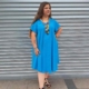 Vestido Largo Mariela Azul Turquesa